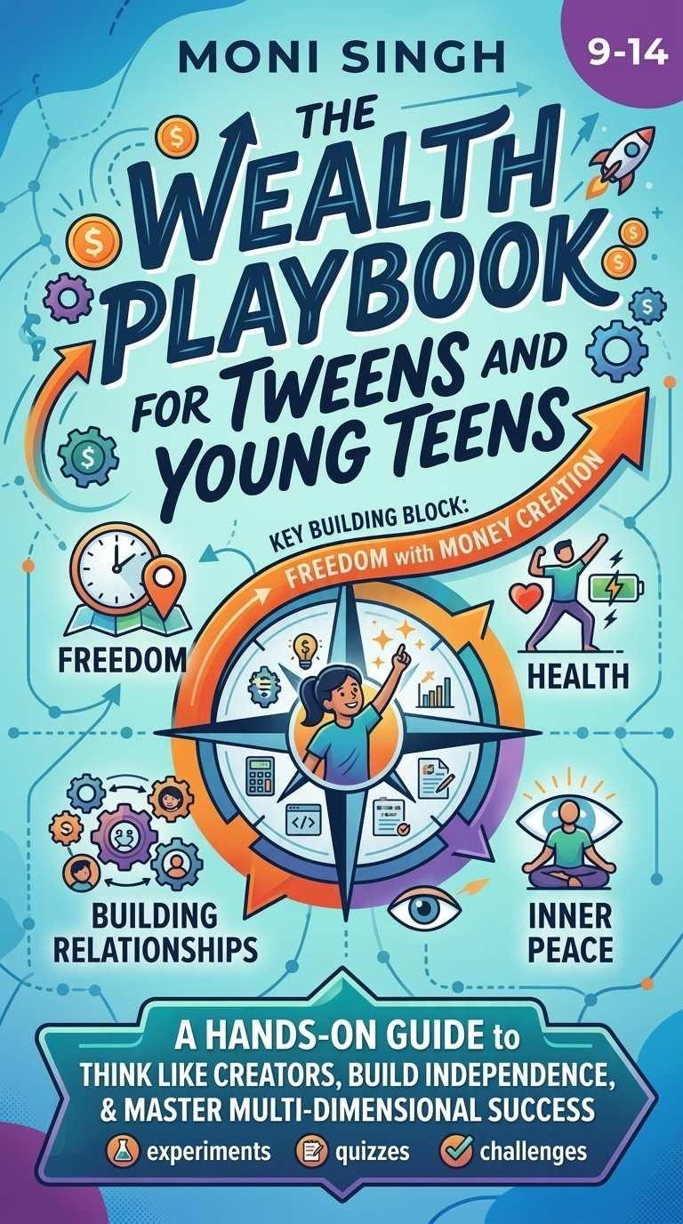 The Wealth Playbook for Tweens and Young Teens: A Hands-On Guide to Money, Freedom, and the 4 Dimensions of Real Success